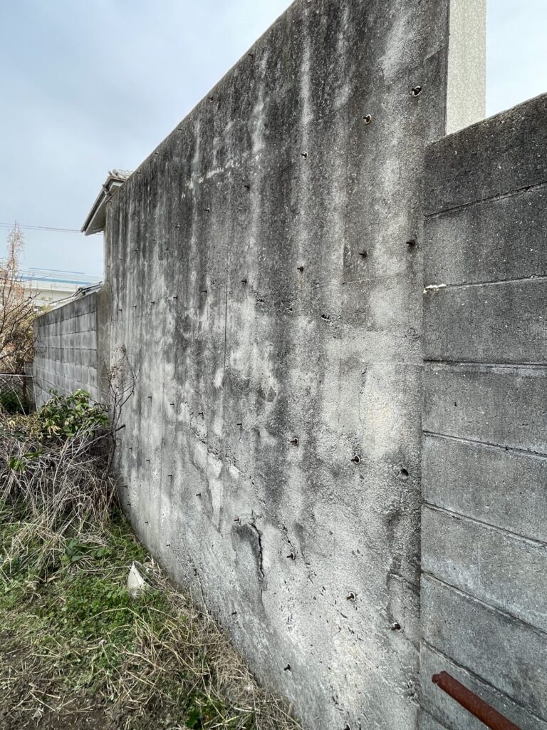 舟入　ブロック塀改修工事